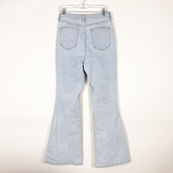 Free People CRVY High Waisted Flare Jeans Stretch Size 31 - Picture 3 of 4